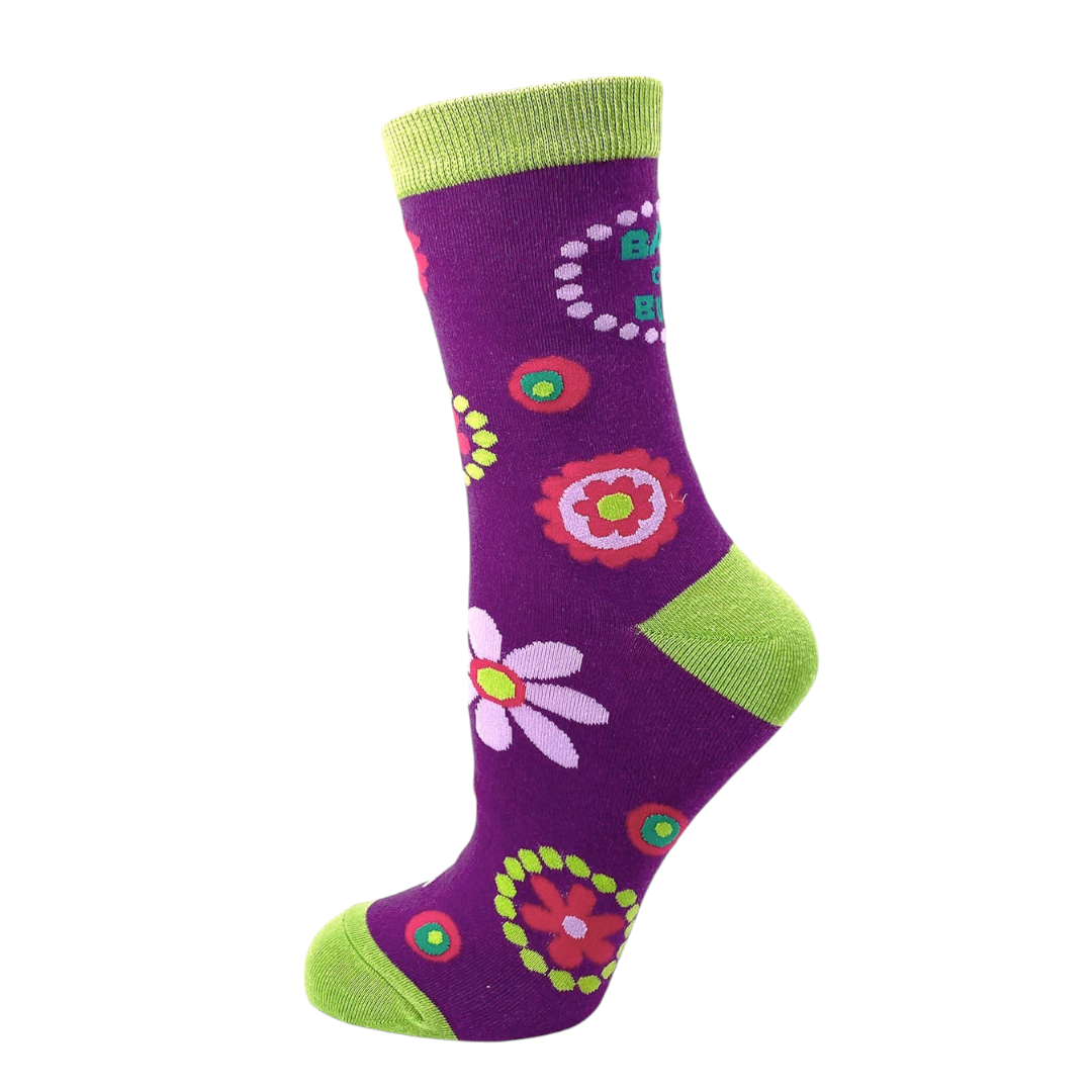 Women's Back off Bitch Socks - Funny Sassy Socks for Her