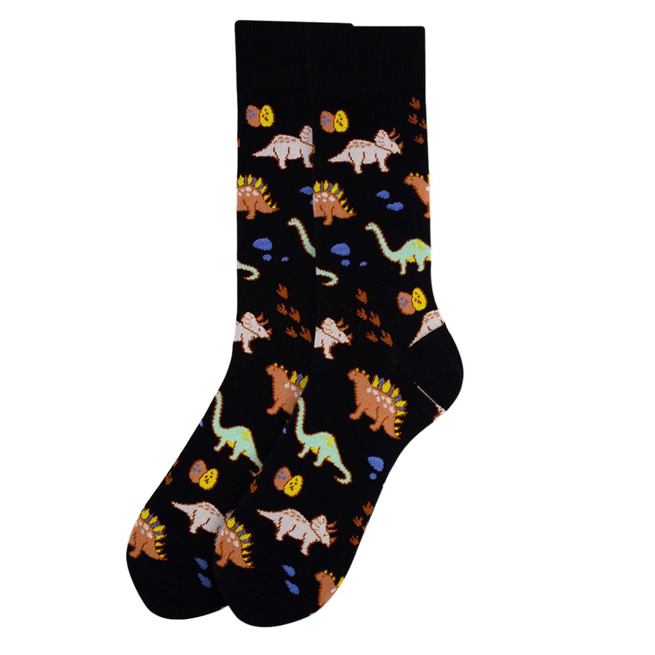 Men's Dinosaur Socks - Navy Blue