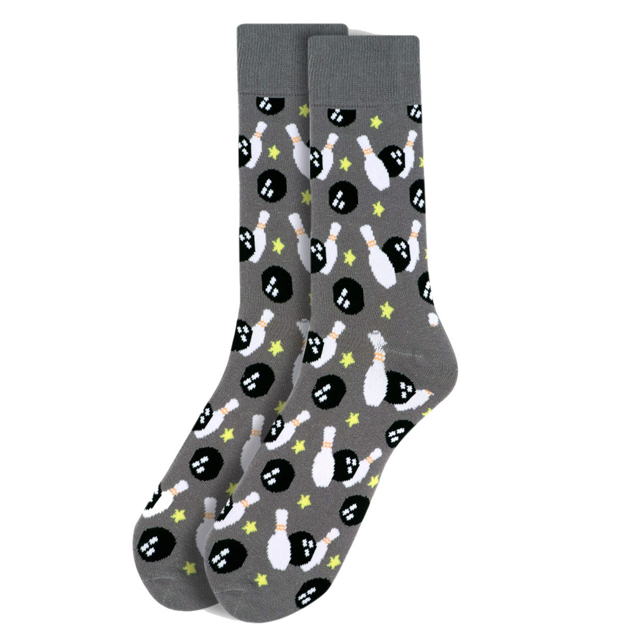 Men's Bowling Socks Gift for Bowler - Gray