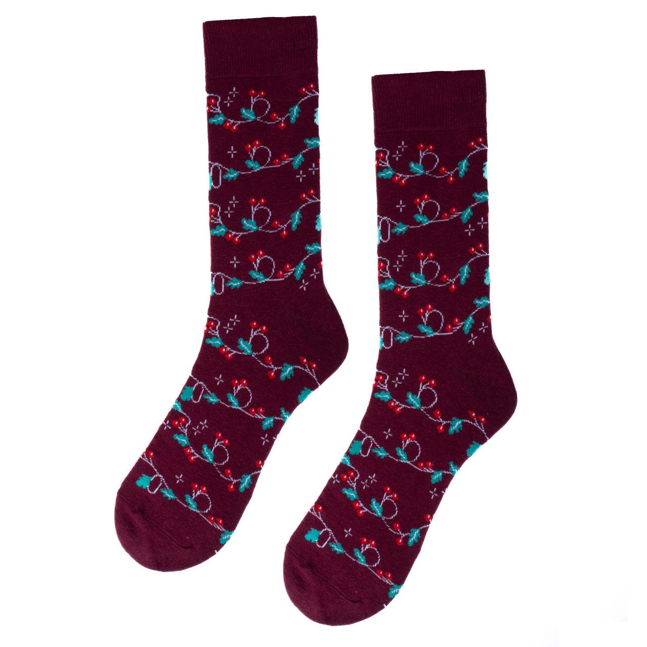 Men's Mistletoe Crew Sock Men's Mistletoe Crew Sock