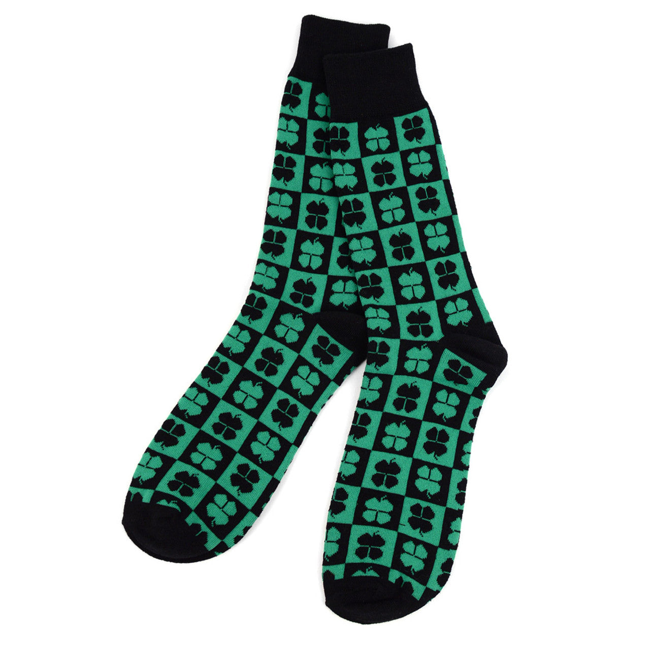 Mens Four Leaf Clover Socks - St. Patricks Day Socks