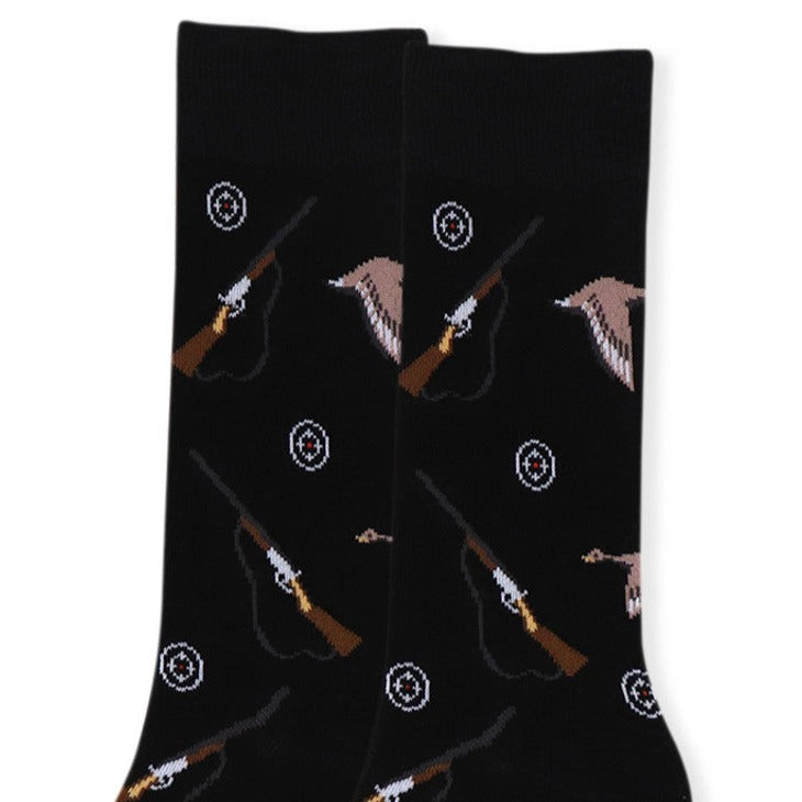 Men's Outdoorsman Hunting Crew Socks - Black