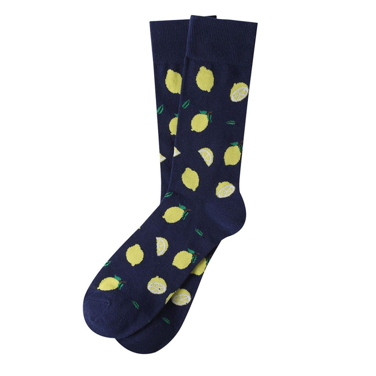 Mens Lemon Socks - Blue