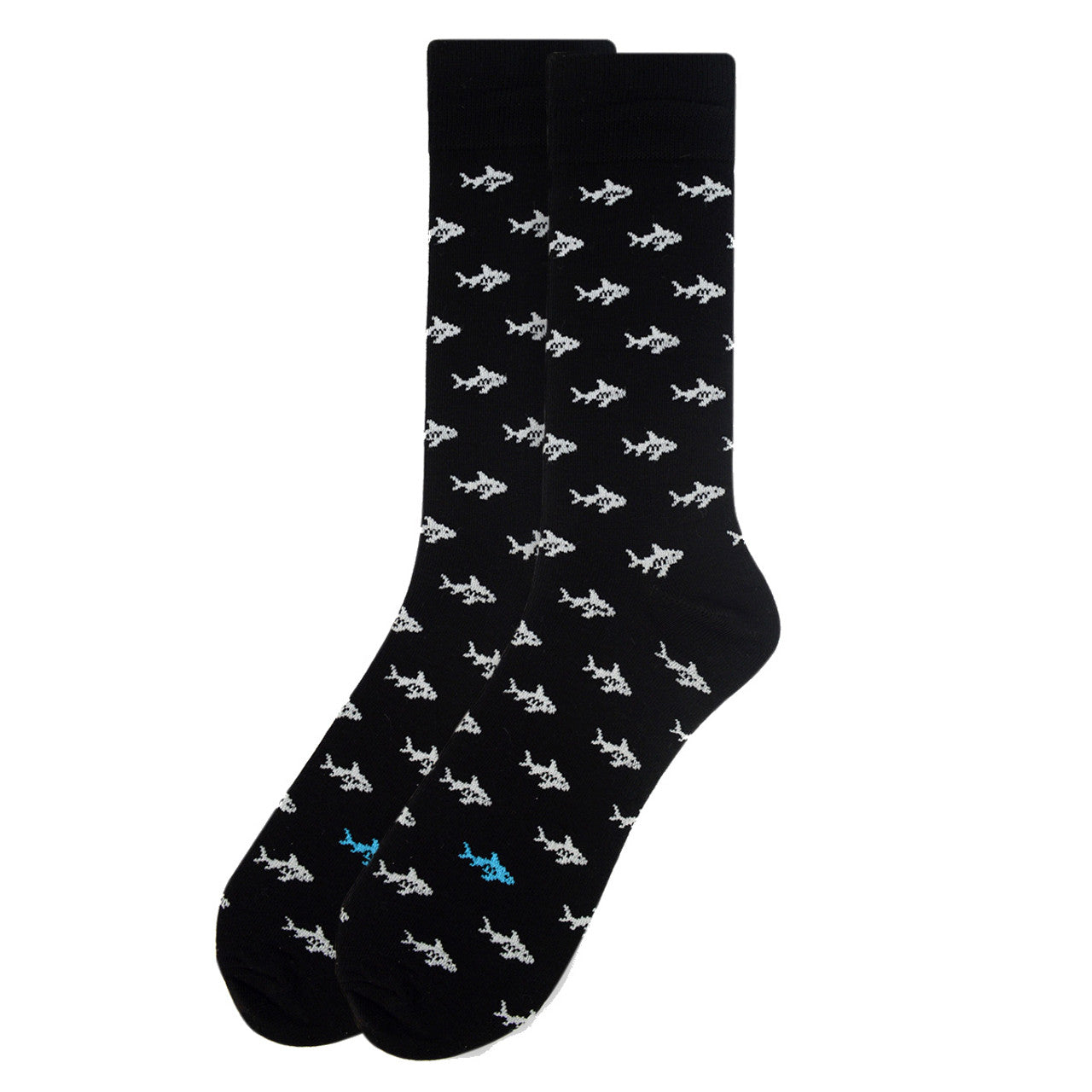 Shark Silhouette Crew Socks