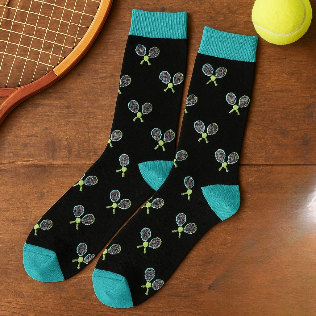 Mens Tennis Socks - Black