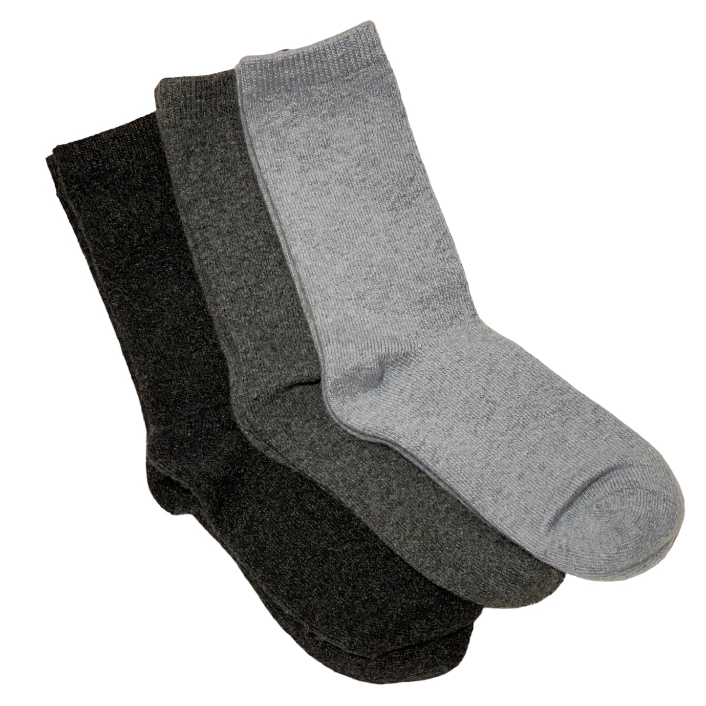 Women's Cashmere Lambswool Blend Socks - Gray (3 Pairs)