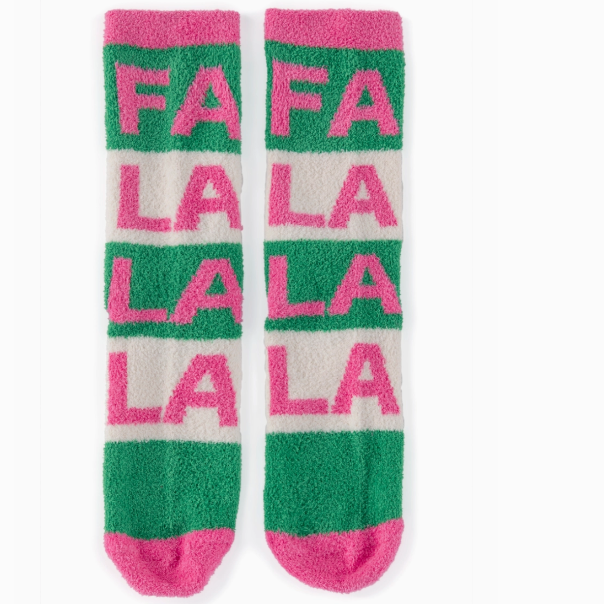 Women's Fa La La Socks - Pink and Green