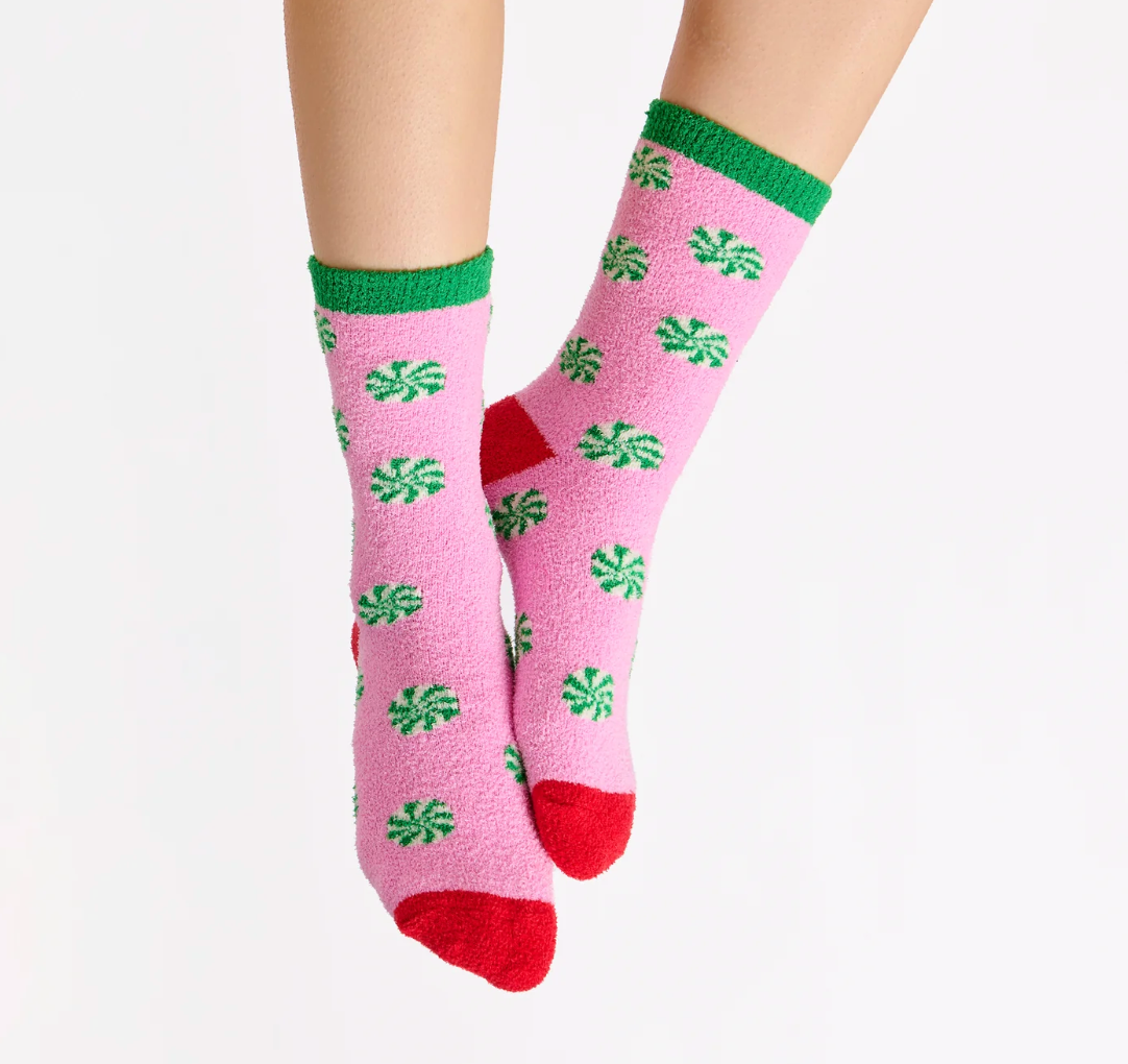 Women's Peppermint Lounge Socks - The perfect stocking stuffer