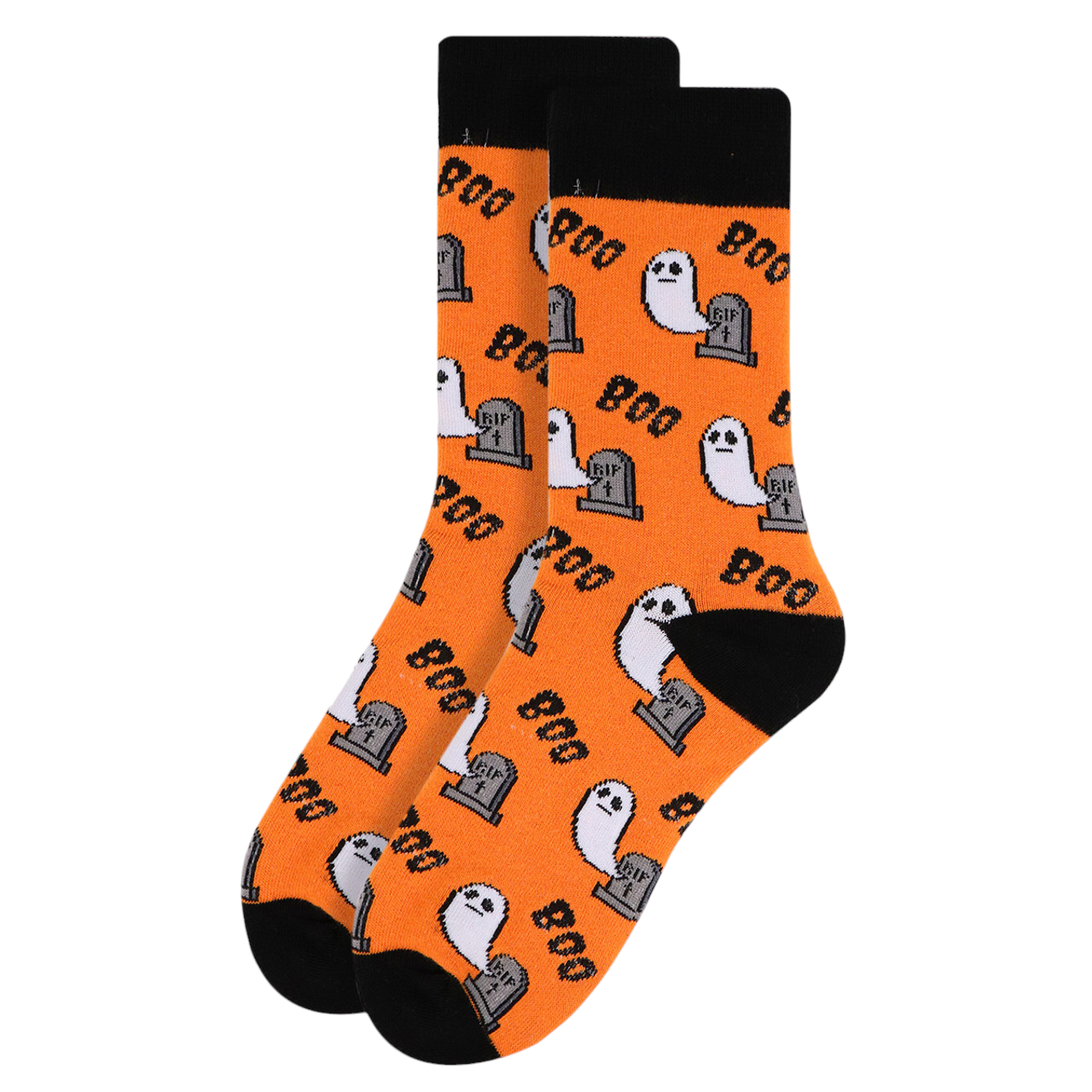 Memoi - Women's Spooky Glow in The Dark Ghosts Socks