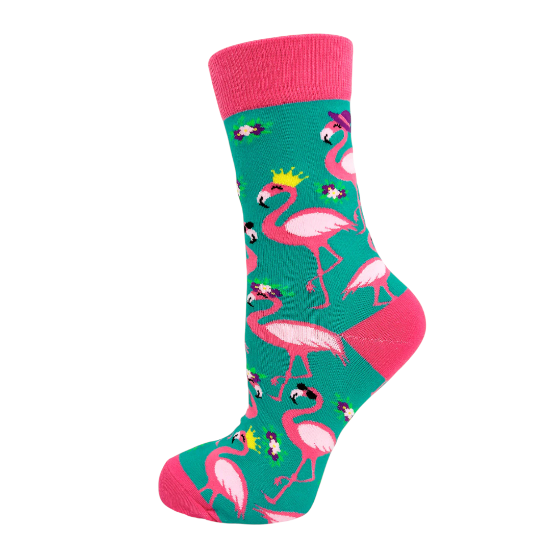 Women's I Don't Give a Flock Socks - Ladies Flamingo Socks