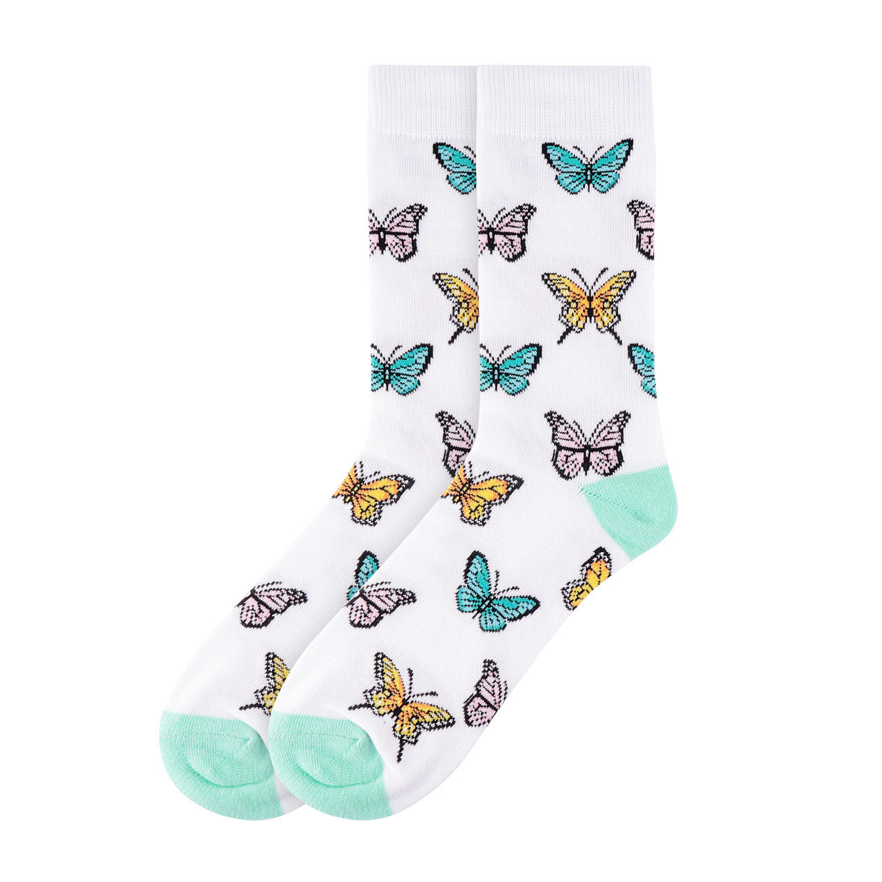 Women's Butterfly Socks (White)