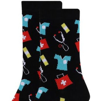 Women's Nurse Socks Doctor Gift Medical Theme Socks