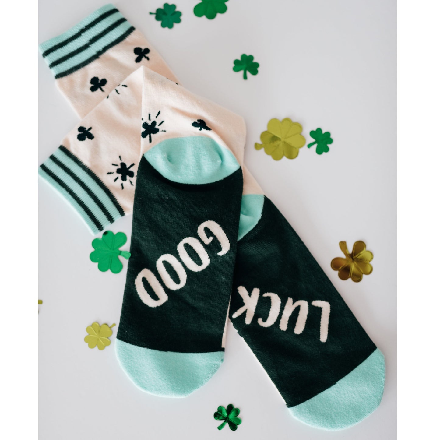 Women's Good Luck Clover Crew Sock
