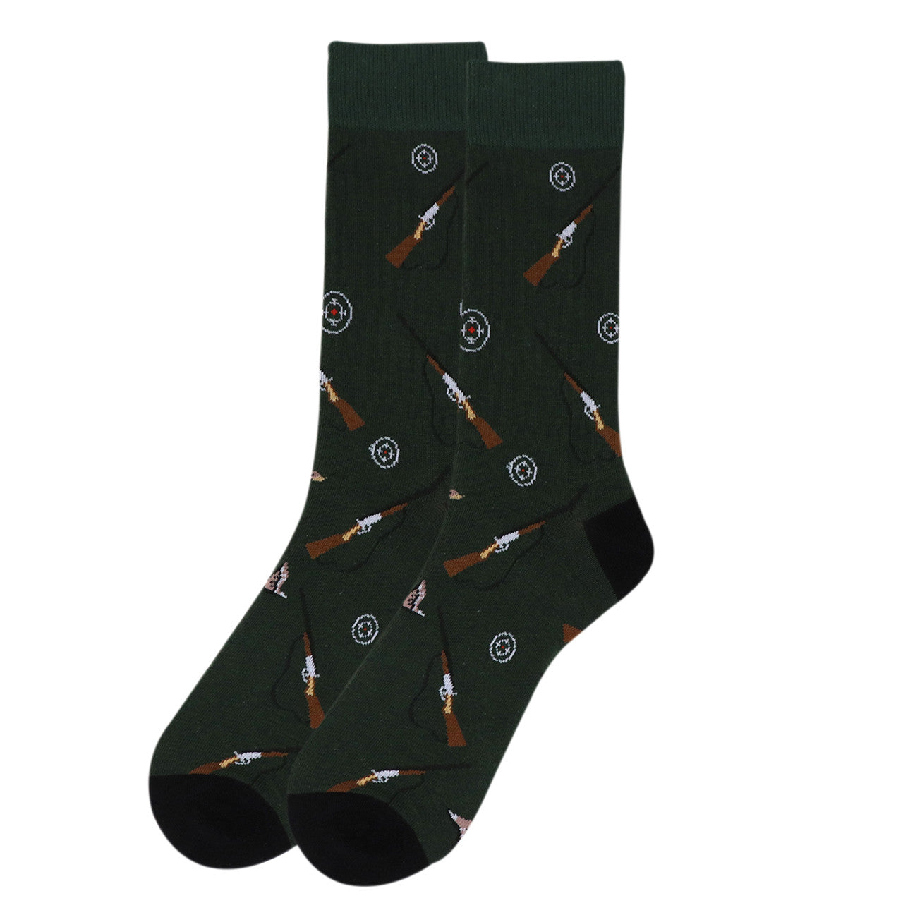 Men's Outdoorsman Hunting Crew Socks - Hunter Green