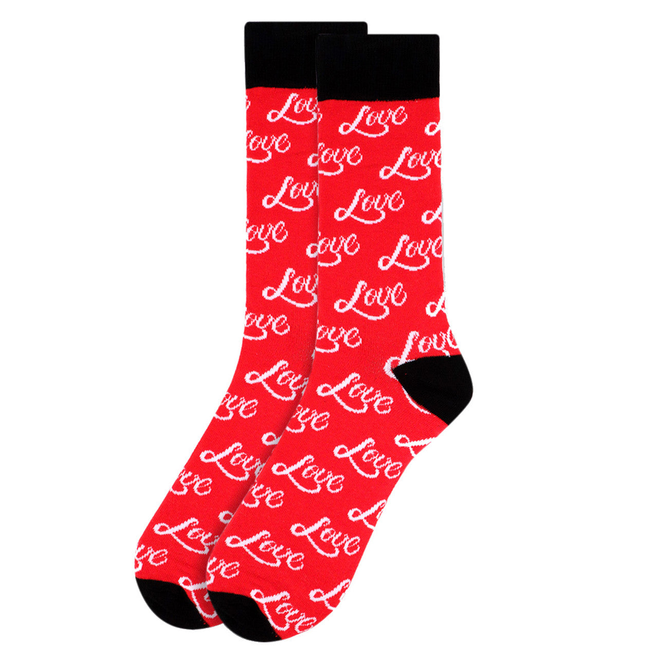 Men's Red Love Socks - Gift for Him Men's Red Love Socks - Gift for Him