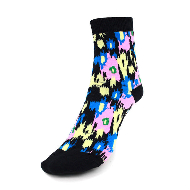 Women's Colorful Camo Crew Socks - 3 Pair Per Pack