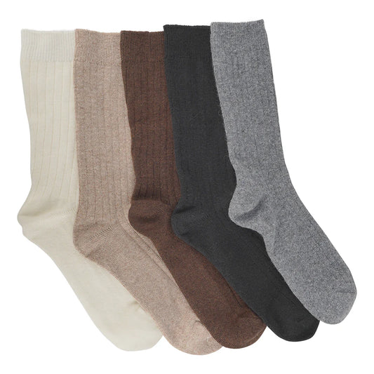 Gray Cashmere Wool Blend Socks (the socks on the far left). One pair of gray socks.