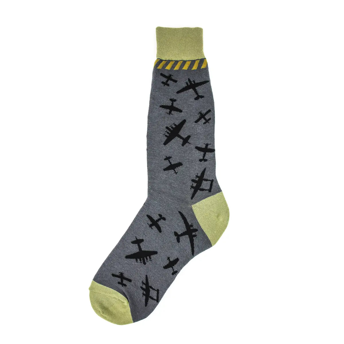 Men's Airplane Socks - Gray