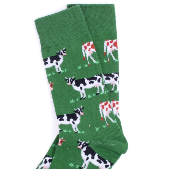 Men's Cow Crew Socks