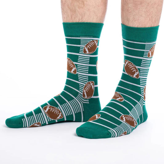 Men's Football Socks - Football Field and Footballs