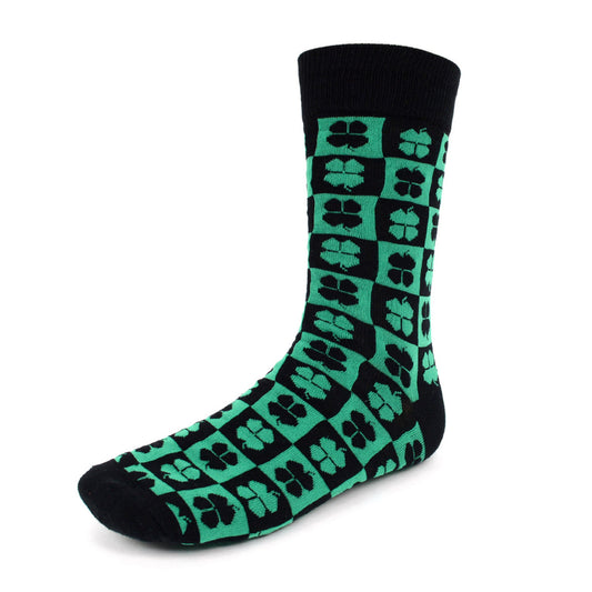 Mens Four Leaf Clover Socks - St. Patricks Day Socks