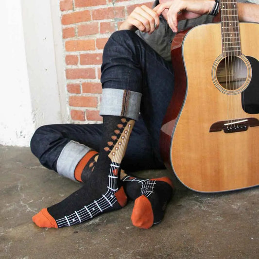 Men's Guitar Socks - Perfect for the music lover!