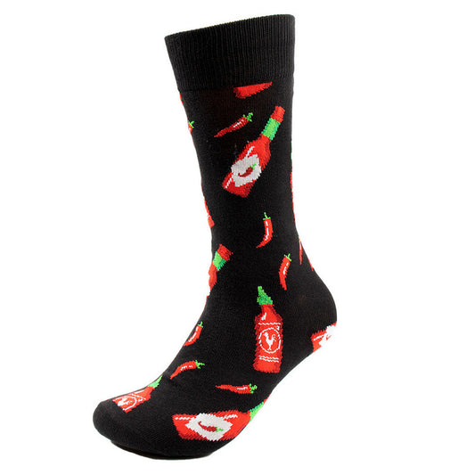 Mens Hot Sauce Socks - Black