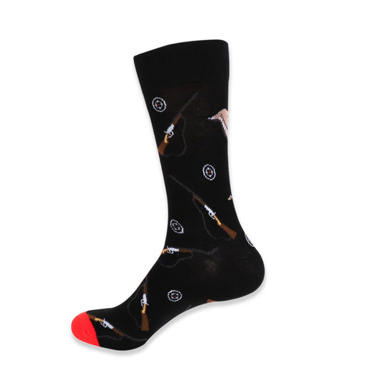 Men's Outdoorsman Hunting Crew Socks - Black