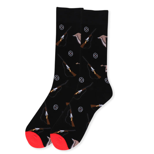 Men's Outdoorsman Hunting Crew Socks - Black