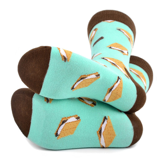 Men's S'mores Socks -  Sweet Style for Campers & Hikers!