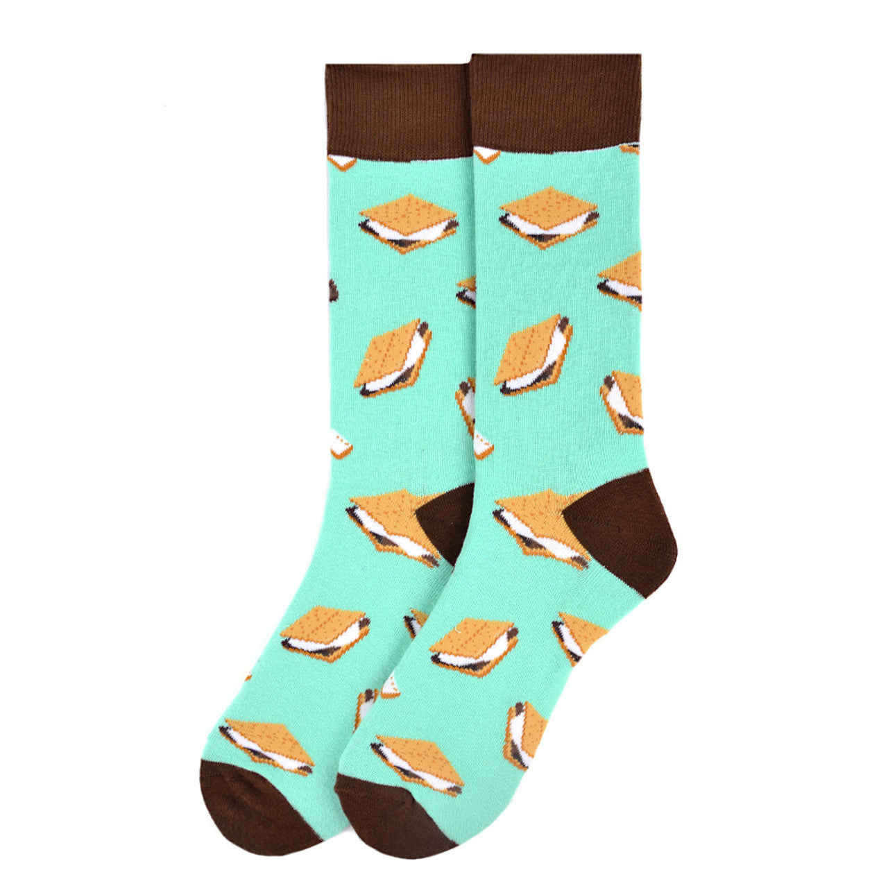Men's S'mores Socks -  Sweet Style for Campers & Hikers!