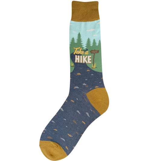 Men's Take a Hike Socks - Perfect for the Hiker or Camping Lover