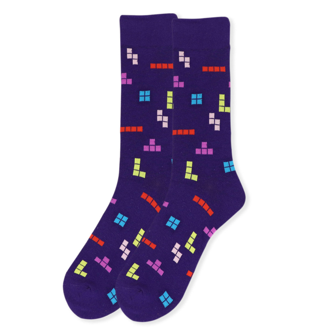 Men's Video Game Crew Socks - Purple