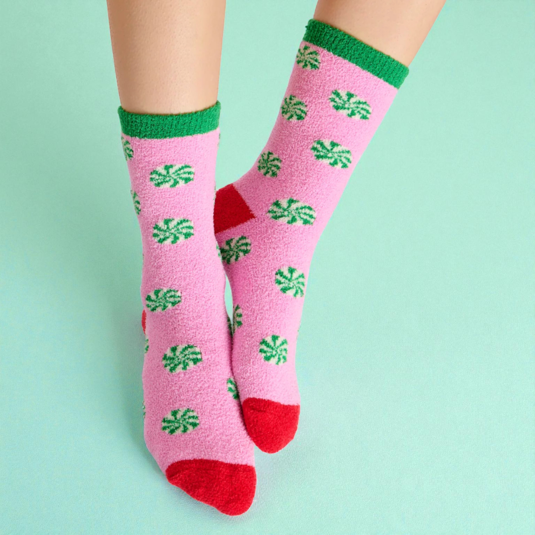 Women's Peppermint Lounge Socks - The perfect stocking stuffer