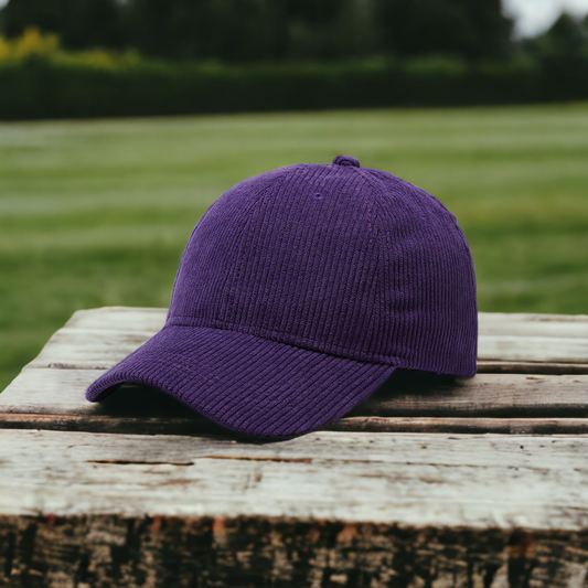 Purple Corduroy Baseball Cap