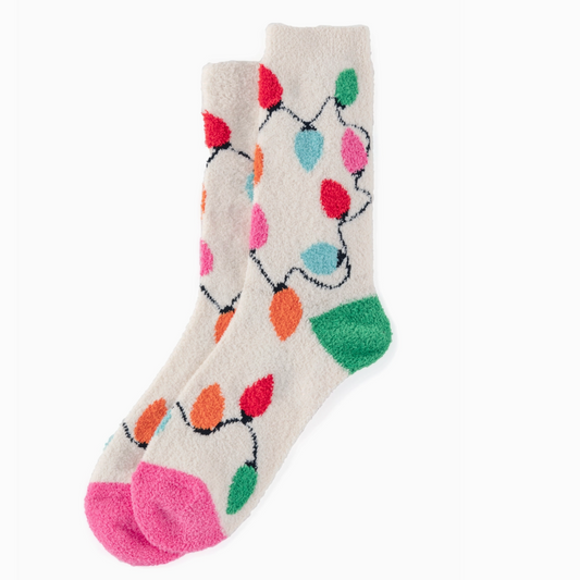 Women's Christmas String Lights Socks