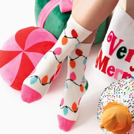 Women's Christmas String Lights Socks