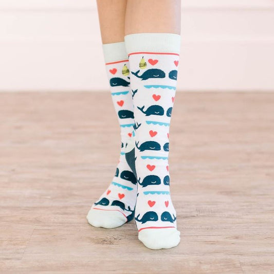 Women's Valentine's Day Socks - Whale You Be Mine?