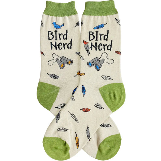Women's Bird Nerd Socks - Birdwatching Bird Lover Gift