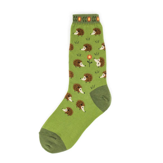 Women's Hedgehog Socks - Woodland Hedgehog Lover Gift