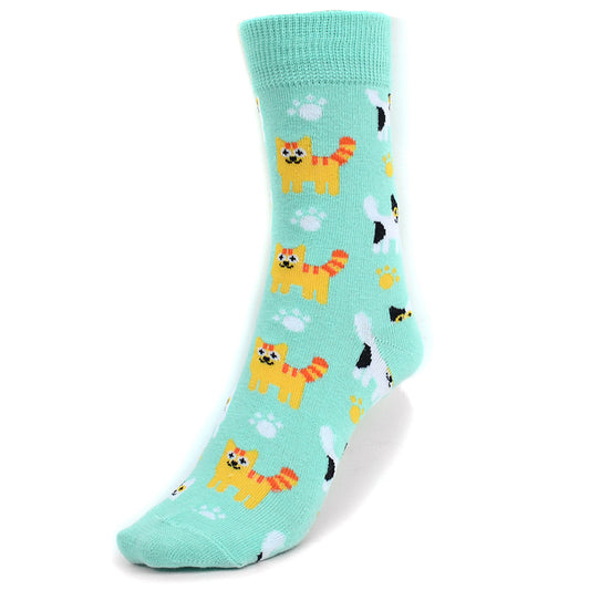 Women's Kitten and Cat Crew Socks