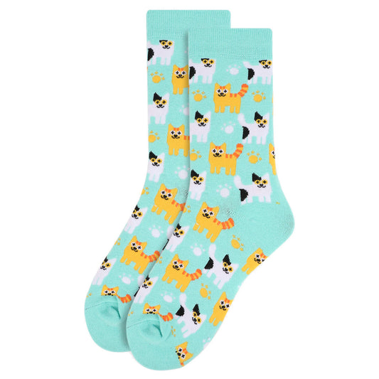 Women's Kitten and Cat Crew Socks