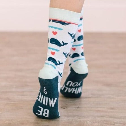 Women's Valentine's Day Socks - Whale You Be Mine?