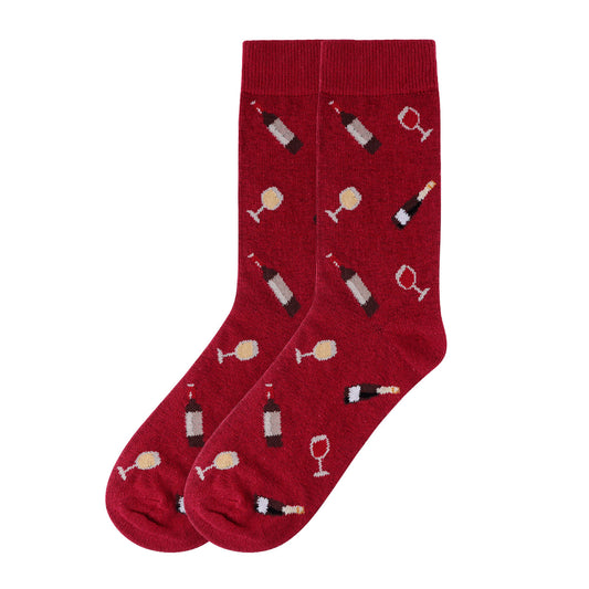 Women's Wine Socks - Burgundy