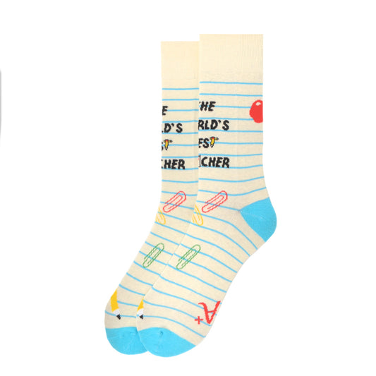 Men's World's Best Teacher Crew Socks