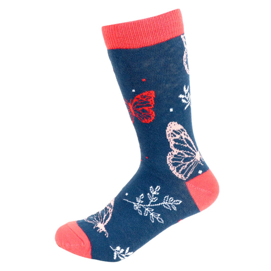 Women's Butterfly Socks Flowers