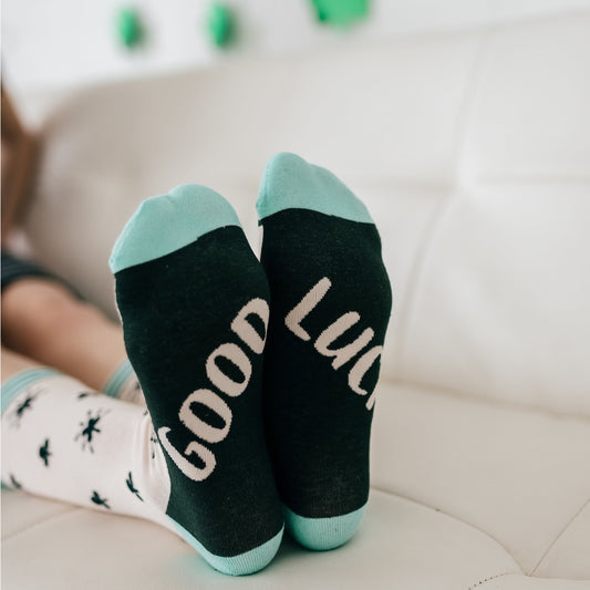 Women's Good Luck Clover Crew Sock