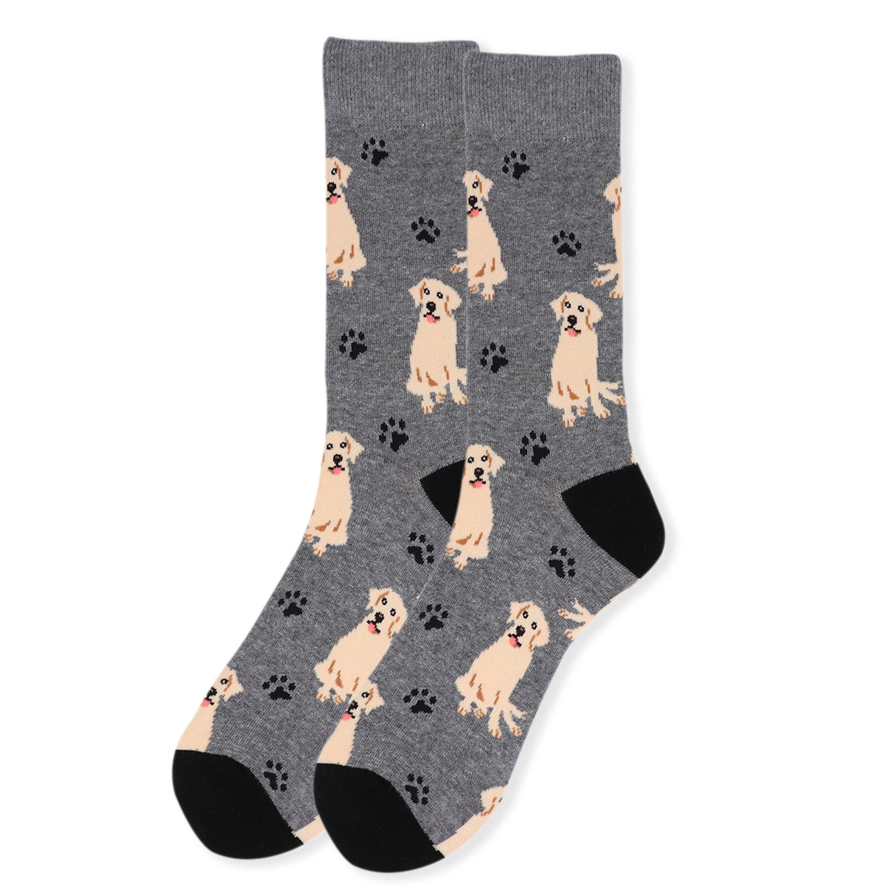 Men's Golden Retriever Labrador Dog Crew Socks
