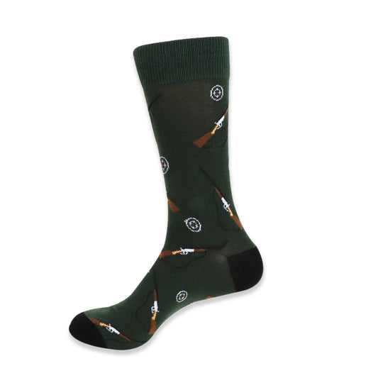 Men's Outdoorsman Hunting Crew Socks - Hunter Green