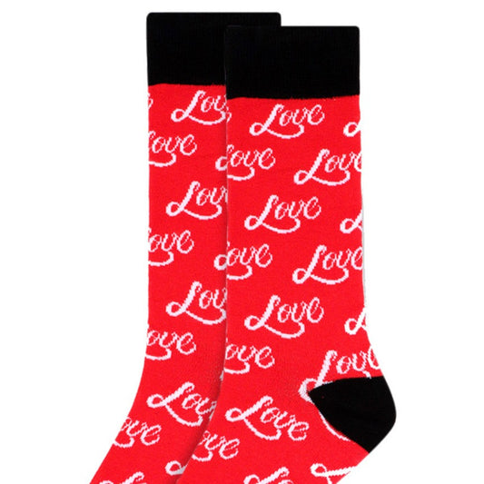 Men's Red Love Socks  - Gift for Him